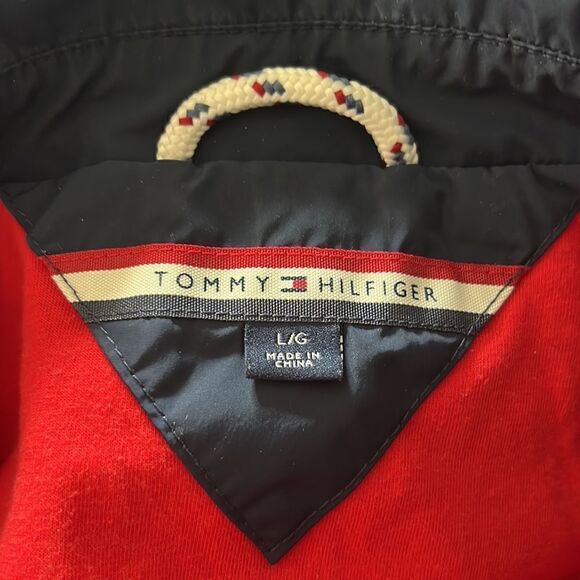 Tommy Hilfiger Men'S Blue Red Windbreaker  Waterproof Jacket Lrg - Picture 6 of 14